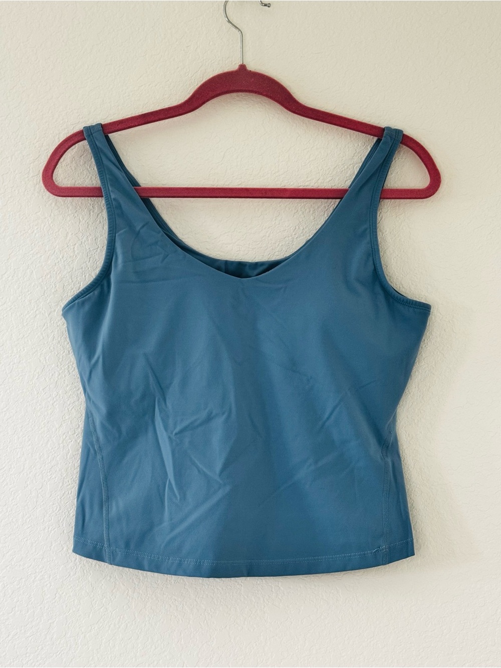 Halara SoftlyZero Plus Padded V-Neck Tank Top Warm Mid Blue